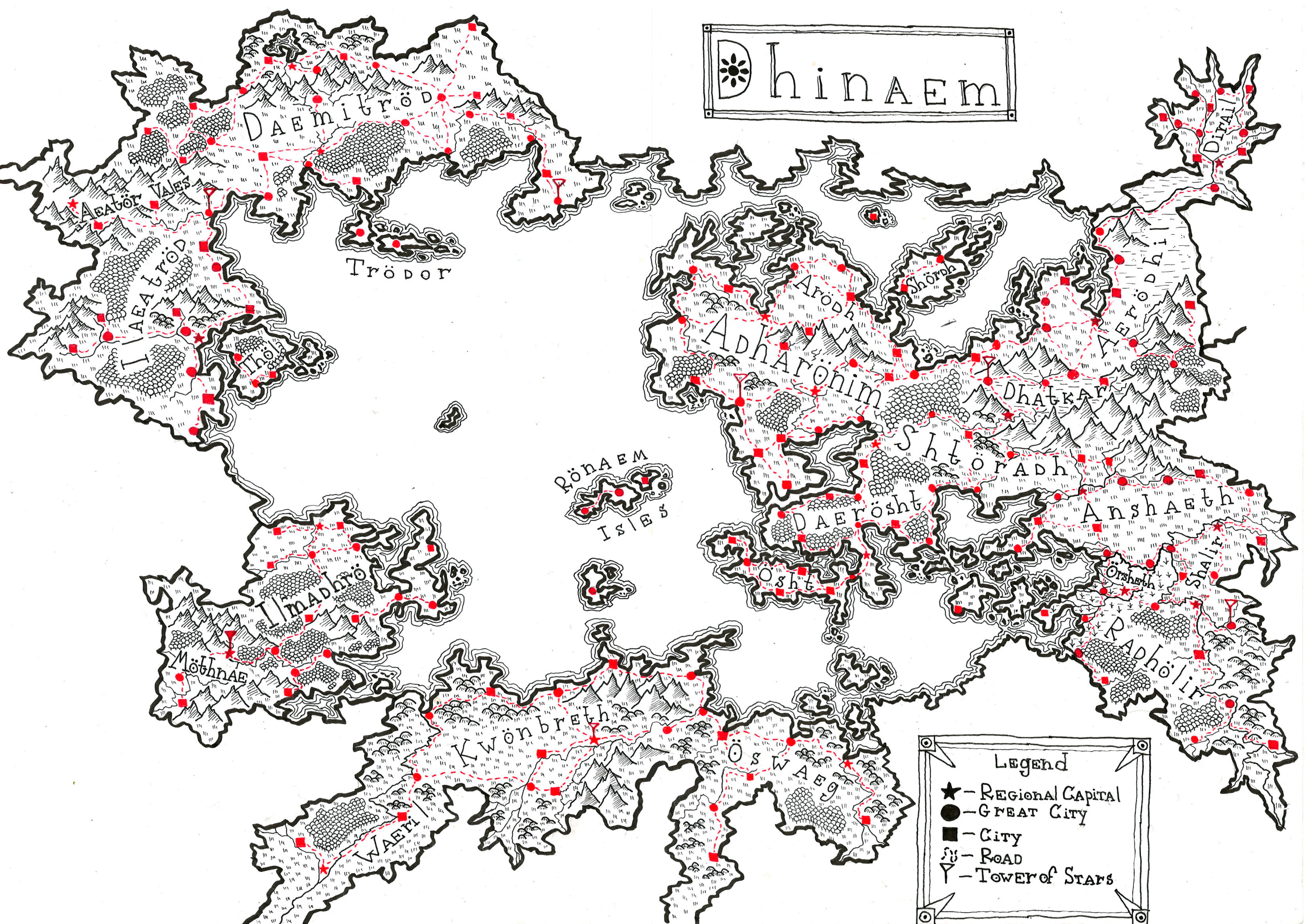 Map of Dhinaem