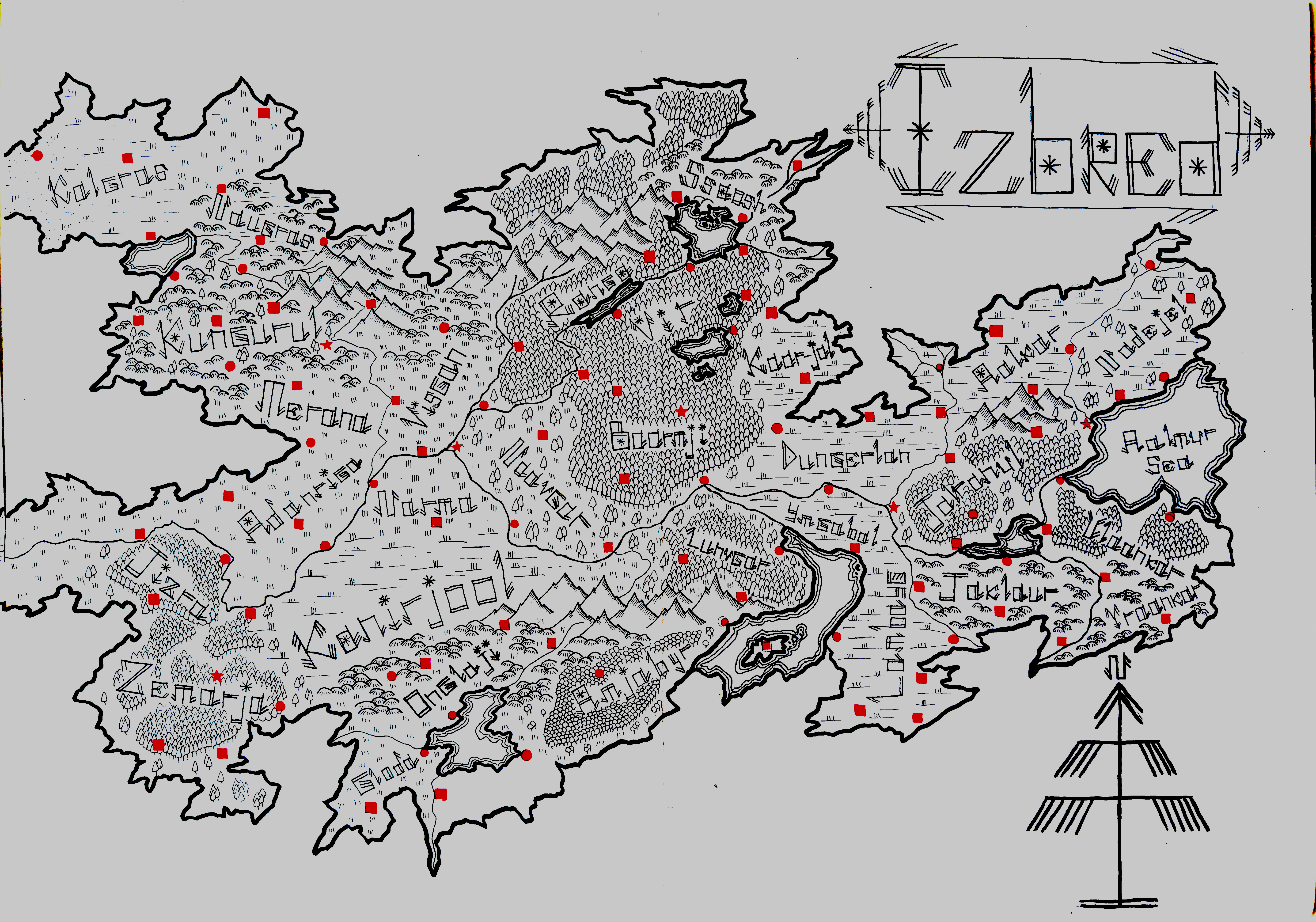 Map of Izbred